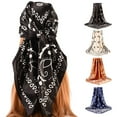 thumbnail image 1 of D-GROEE Square Polyester Head Scarf - Hair Scarf Square Hair Bandanas Large Scarf Sleeping Head Wraps Neck Scarf for Women, 1 of 8