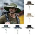 thumbnail image 1 of D GROEE Sun Hats for Men Wide Brim Hat Beach Fishing Outdoor Summer Safari Boonie Hat Sun Protection, 1 of 7
