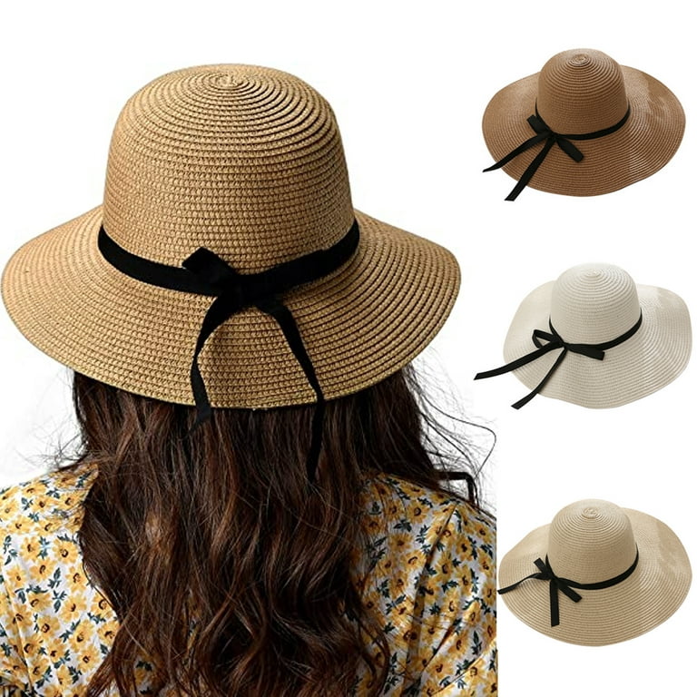 Summer Wide Brim Straw Hat Sun Hats Women Hats Sun Protection Ladies Panama  Cap