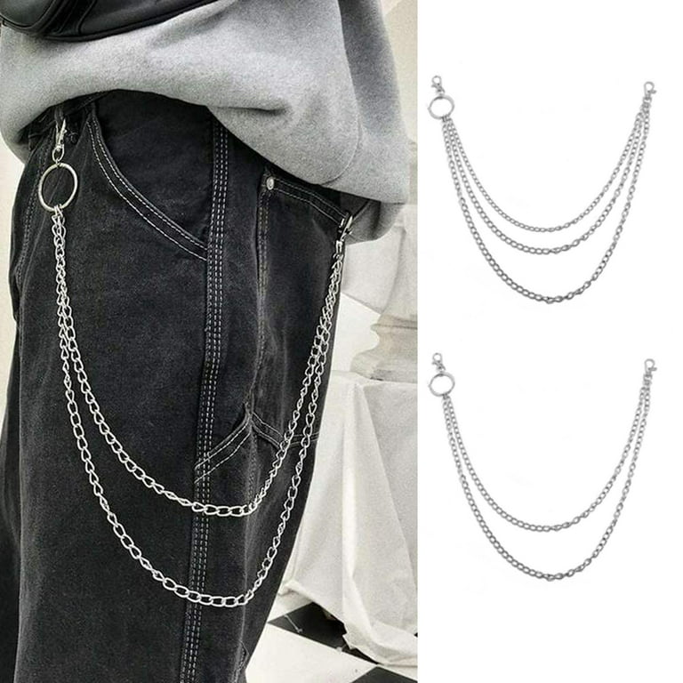 Dropship 6 Pieces Pant Chain Jean Chain Multi Layer Chain For