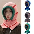 thumbnail image 1 of D-GROEE Unisex One Piece Button Design Polyester Beanie Hats Scarf Warm Winter Knitted Hat Thick Ski Cap, 1 of 8