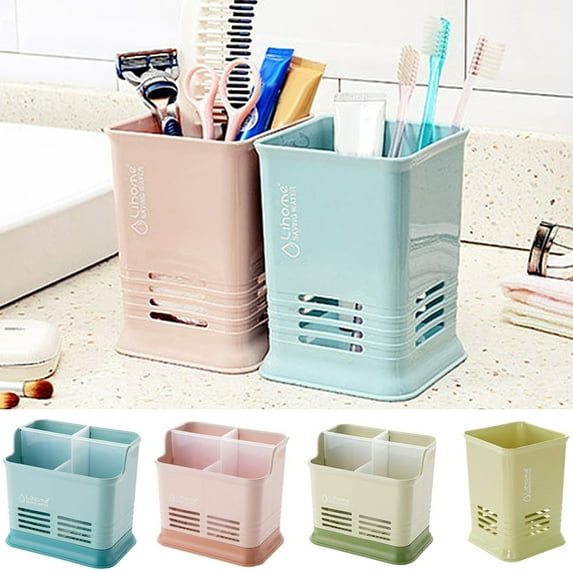 D-GROEE Utensil Holder Cutlery Drainer Sink Caddy, Silverware Storage Organizer Caddy Grips for Flatware Kitchen Sink Organizer