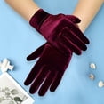 thumbnail image 1 of D-GROEE Vintage Short Opera Flannelette Gloves Wrist Banquet Gloves Tea Party Dancing Gloves, 1 of 7
