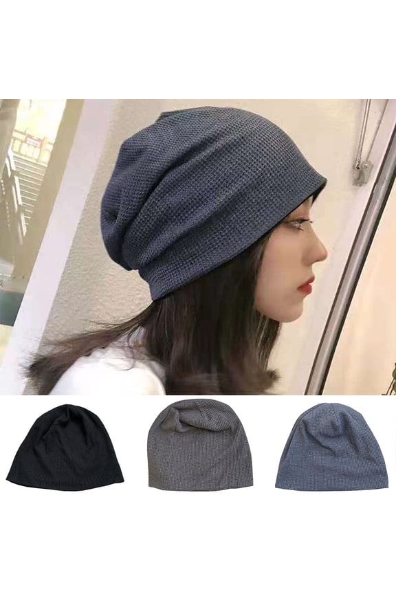 D GROEE Warm Slouchy Beanie Hat Thin Deliciously Soft Autumn Winter Daily Beanie Cotton