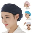 thumbnail image 1 of D-GROEE Women Bakery Chef Hat Catering Working Cotton Hat Breathable Dust-proof Kitchen Cap, 1 of 7