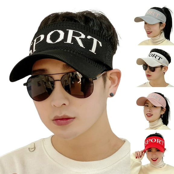 D-GROEE Women Hollow Out Baseball Cap Letter Print Sun Hats Hollow Out Lightweight UV Protection for Outdoor Sports