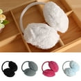thumbnail image 1 of D-GROEE Women Winter Earmuffs Girl Ski Adjustable Ear Covers Ear Warmer Outdoor  Plush Knit Earmuff, 1 of 4