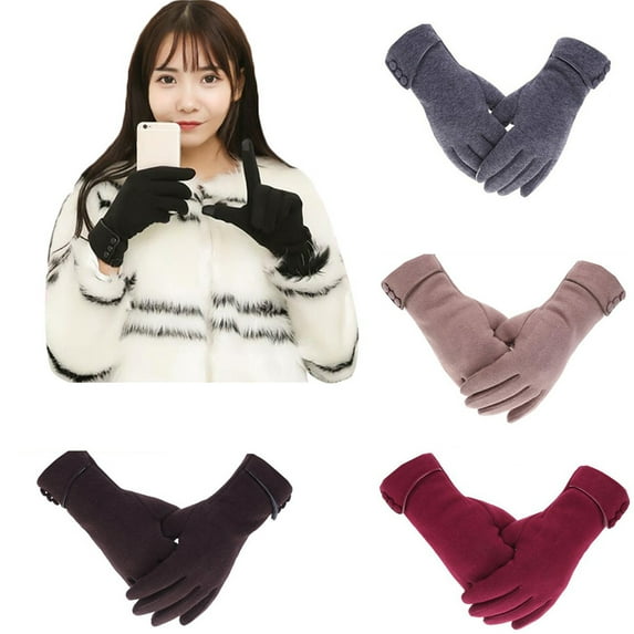 D-GROEE Women Winter Gloves Warm Touchscreen Gloves Windproof Gloves for Women Girls Winter Using