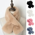 thumbnail image 1 of D-GROEE Women's Winter Faux Fake Rabbit Fur Double-sided Thickened Straight Wedding Party Accessory Scarf Wrap Collar Shawl Shrug, 1 of 8