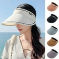 thumbnail image 1 of D GROEE Womens Sun Visors with UV Letter Decor Sports Sun Visor Hats Cotton Sun Cap Hats, 1 of 1
