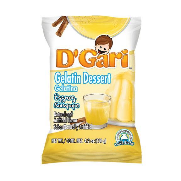 D'Gari Eggnog Gelatin Dessert, 4.2 oz