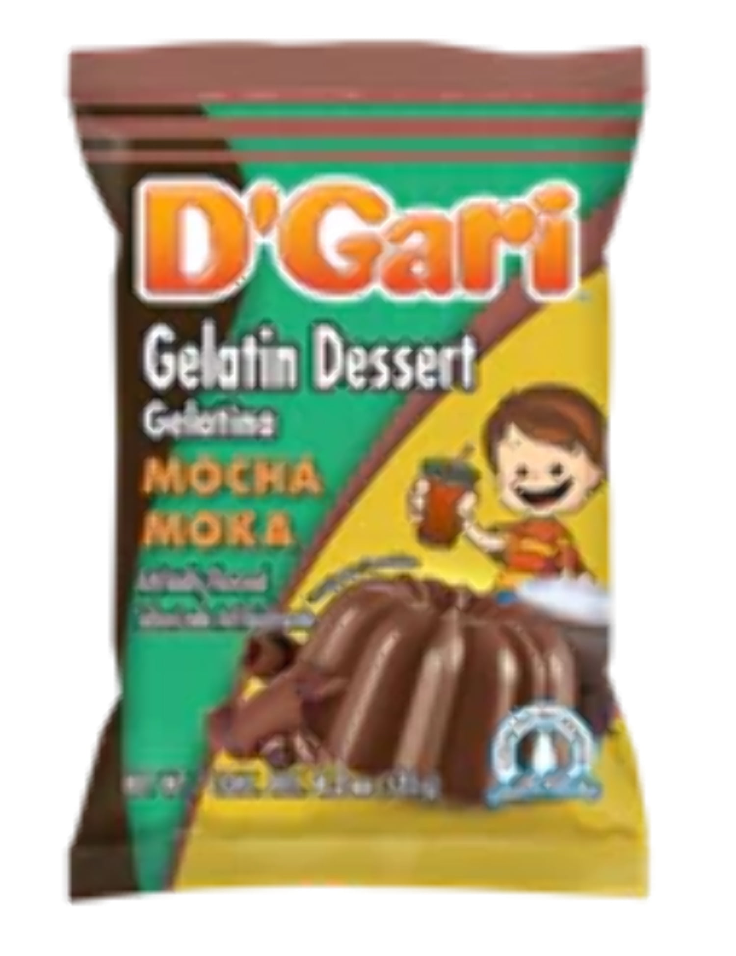 D'Gari Gelatin Mocha (Moka) Milk 4.2 oz Case 24 Units