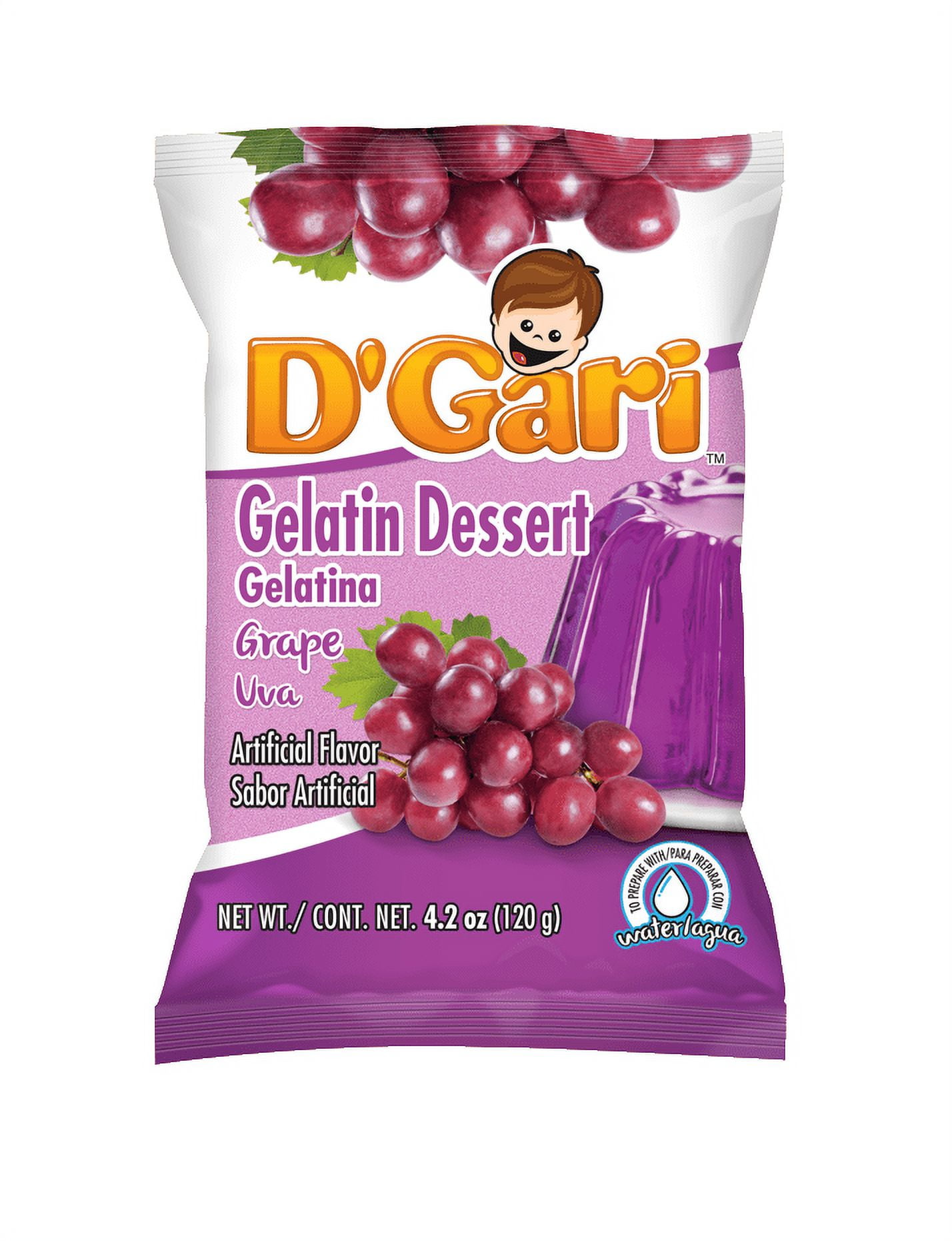 D'Gari Grape Gelatin Dessert, 4.2 oz - Walmart.com