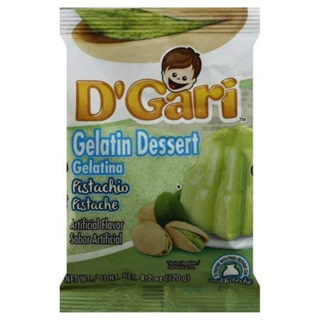 D'Gari Pistachio Gelatin Dessert, 4.2 oz