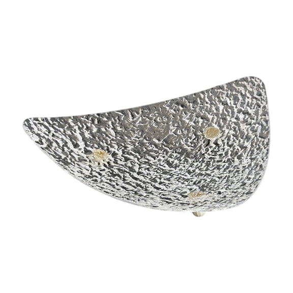 D Glacier Pattern Fruit Serving Tray Triangle Shape Transparent For Home Living Room Coffee Table Decor Snack Bowl Family Gathering Decorative Plastic Bowl