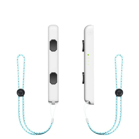 D.Gruoiza Joycon Strap Compatible with Switch Joycon, Replacement for Joy Con Straps for Switch 2 Pack, Switch Joycon Straps Adjustable Tightness (White)