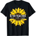 thumbnail image 1 of D/HH Teacher Deaf and Hard of Hearing ASL Teachers Sunflower T-Shirt, 1 of 2