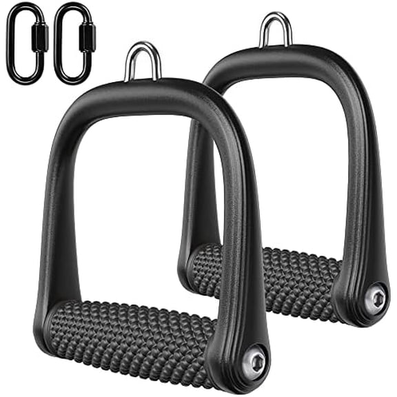 D Handle Cable Attachment, Cable Attachments for Gym, Non-Slip and Comfortable Grip, Solid Aluminum Alloy Handle, Suitable for Home and Gym