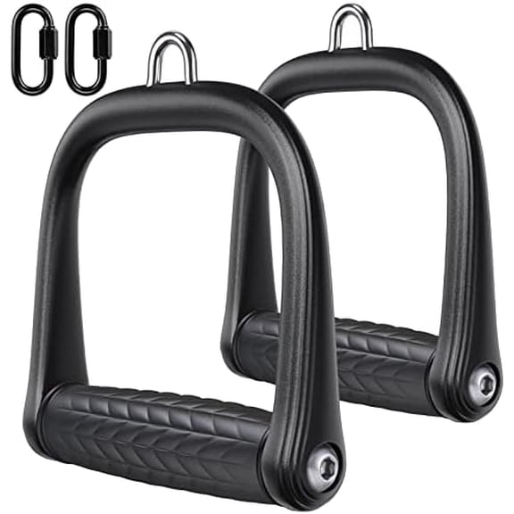 D Handle Cable Attachment, Cable Attachments for Gym, Non-Slip and Comfortable Grip, Solid Aluminum Alloy Handle, Suitable for Home and Gym