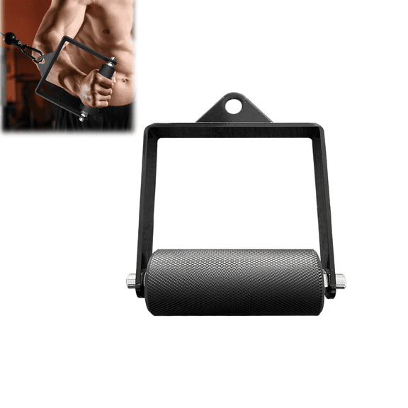 D Handle Cable Attachment for Weight Workout, Heavy Duty Steel with Non-Slip Rubber Grip(wwx)