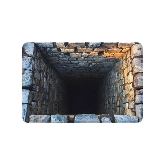 D Household Textured Bathroom And Entrance Floor Mat Absorbent And Non-Slip 16X24 Inches