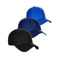 thumbnail image 1 of D&I Basic Baseball Cap Adjustable Closure Curved Visor Hat-3P Black Navy Royal, 1 of 5