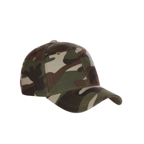 D&I Basic Baseball Cap Adjustable Closure Curved Visor Hat-Camo