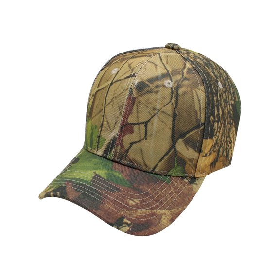 D&I Basic Baseball Cap Adjustable Closure Curved Visor Hat-Hunter Camo