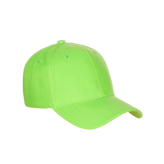 D&I Basic Baseball Cap Adjustable Closure Curved Visor Hat-Lime