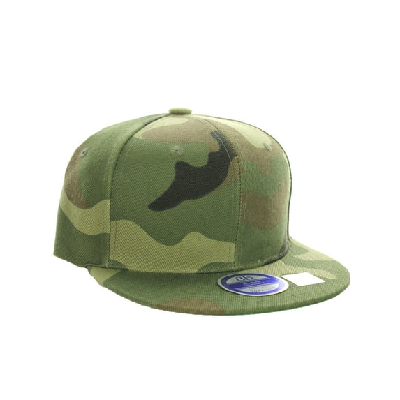 D&I Classic Blank Snapback Flat Bill Visor Hat Cap w Adjustable Adjustable Back