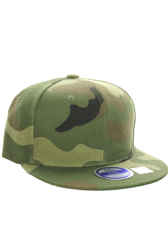 D&I Classic Blank Snapback Flat Bill Visor Hat Cap w Adjustable Adjustable Back