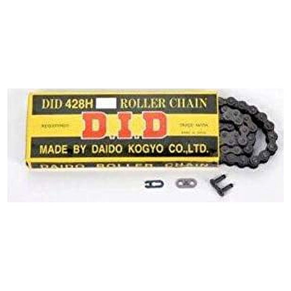 D.I.D 428HX120RB 428H Heavy Duty Standard Series Non O-Ring Chain - 120 Links (Natural)