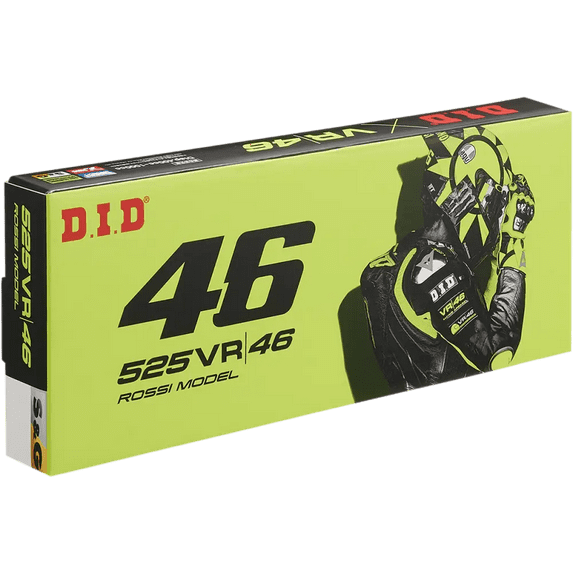 DID 525VR VR46 Rossi Model Chain 120 Links (M525VR46SG120)