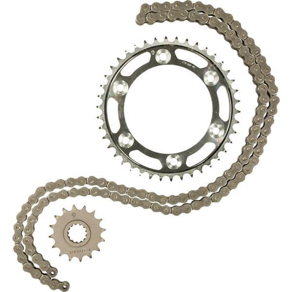 DID Steel Sprocket & 520VX3 Black X Ring Chain Kit (DKK-013)