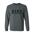 thumbnail image 1 of D.I.E.T. Did I Eat That? Adult Long Sleeve T-shirt, 1 of 3