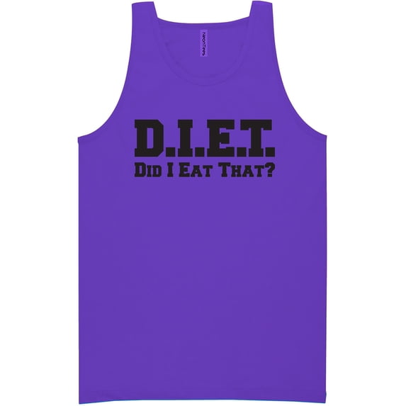 D.I.E.T. Did I Eat That? Neon Tank Top
