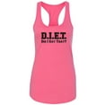 thumbnail image 1 of D.I.E.T. Did I Eat That? Racerback Tank, 1 of 2