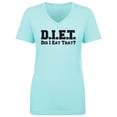 thumbnail image 1 of D.I.E.T. Did I Eat That? Womens V-Neck T-Shirt, 1 of 3