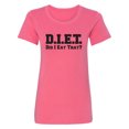 thumbnail image 1 of D.I.E.T. Did I Eat That? Womens crewneck tee, 1 of 2