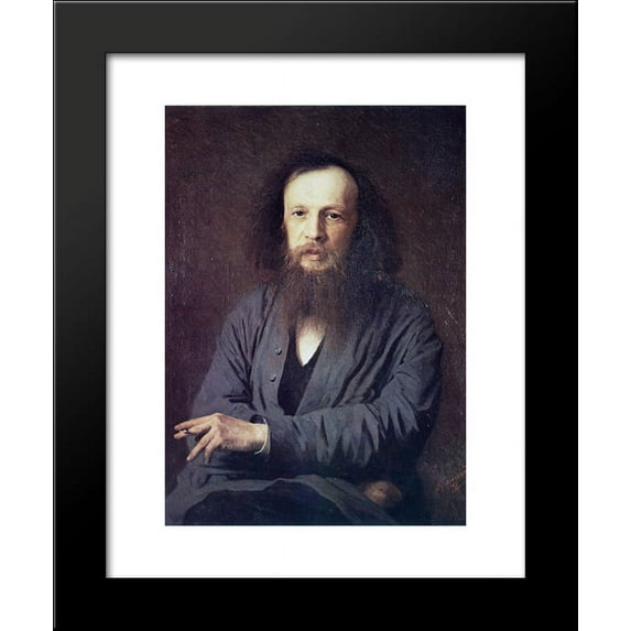D. I. Mendeleev 20x24 Framed Art Print by Ivan Kramskoy