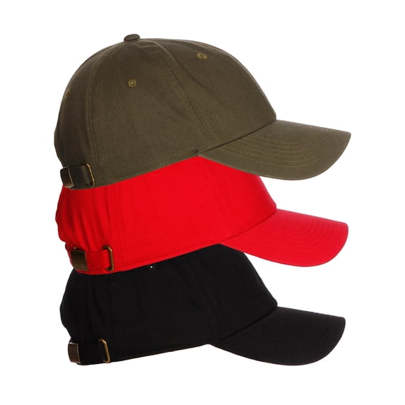 D&I Plain Dad Hat 100% Cotton Unstructured Hat Men Women Adjustable Strap