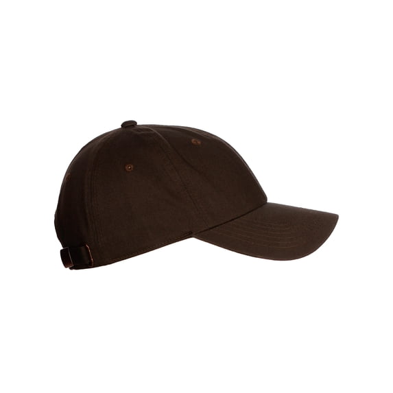 D&I Plain Dad Hat 100% Cotton Unstructured Hat Unisex Adjustable Strap - Dark Brown