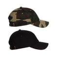 thumbnail image 1 of D&I Plain Dad Hat 100% Cotton Unstructured Hat Unisex Strap Cap - 2Pk - Black Camo, 1 of 9
