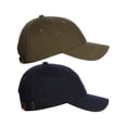 thumbnail image 1 of D&I Plain Dad Hat 100% Cotton Unstructured Hat Unisex Strap Cap - 2Pk - Navy Olive, 1 of 17