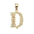 thumbnail image 1 of D" INITIAL IN CELTIC KNOT PATTERN YELLOW GOLD PENDANT NECKLACE WITH DIAMOND, 1 of 1