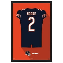 D.J. Moore Chicago Bears Home Jersey Framed Art Print