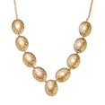 thumbnail image 1 of D'Joy 18K Vermeil Yellow Gold Over Sterling Silver Filigree Necklace 18 Inches 16.50 Grams Gifts, 1 of 1