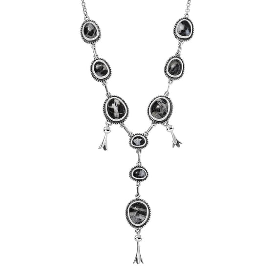 D'Joy Artisan Crafted White Buffalo 25 ctw Necklace 18-20 Inches in Sterling Silver Gifts