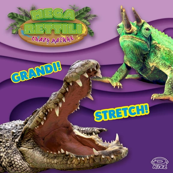 D-KIDZ DIM02236P Crazy Nature Mega Reptile, Assortment, Multi-Coloured