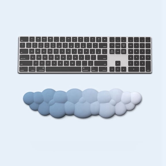D-Keyboard Wrist Rest Pad, Ergonomic Design Effective Pain Relief Arm Desk, Cute Cloud Decoration Gift
